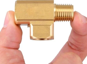 1 PCS Metals Brass Pipe Fitting Barstock 1PCS 1/2Fx 1/2M x 1/2F Tee,  - Picture 1 of 5