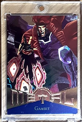 1995 Marvel Metal Card 94 GAMBIT. - Image 1 of 3