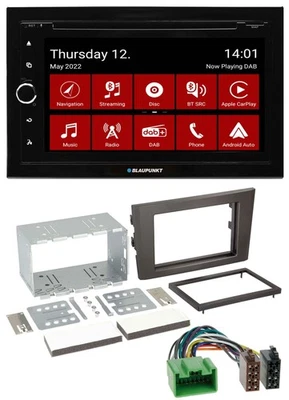 Blaupunkt MP3 DVD Bluetooth DAB 2DIN USB Autoradio für Volvo XC 90 07-14 16 Pin - Bild 1 von 4