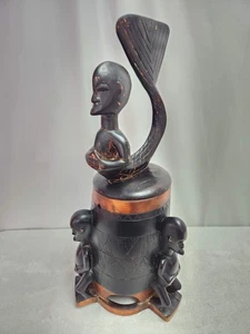 RARE/VTG - Handmade Ivory Coast/Baule Merman Mouse Oracle - Picture 1 of 18