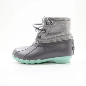 Stivali Sperry grigio acqua salata nylon e gomma impermeabili antipioggia anatra - bambino 7 - Foto 1 di 7