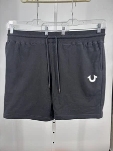 True Religion Herren Sweatshorts 2XL schwarz Relaxed Lounge warm Freizeit Athleisure - Bild 1 von 6