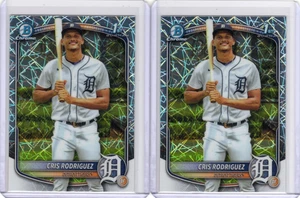 Menge (2) 2025 Bowman Chrome Mega CRIS RODRIGUEZ Laser REFRAKTOREN BCP-250 - Bild 1 von 2