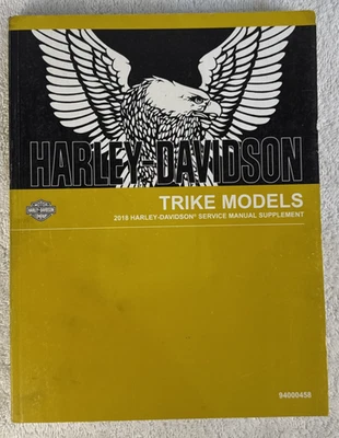 Harley Davidson 2018 manual de servicio suplemento triciclo modelos 94000458 Foto 1 de 4