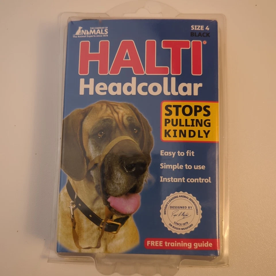 Halti Headcollar Perro Talla 4 Negro Deja de Tirar Amablemente Foto 1 de 4