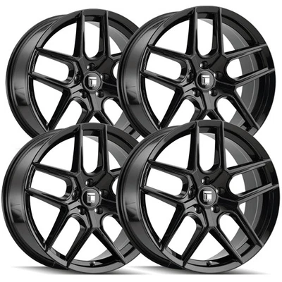(Set of 4) Touren TR79 19x8.5 5x120 +35mm Gloss Black Wheels Rims 19" Inch — 第 1/4 张图片