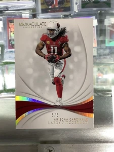 2019 Panini Immacolata Collezione Calcio Gold Base #4 Larry Fitzgerald #d/5 - Foto 1 di 2