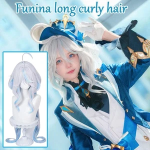 Peluca de moda Game Personaje Furina Cosplay Periwig Anime Focalors Pelo H6Q2 - Imagen 1 de 10