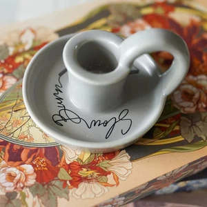 LitJoy Slow Burn Ceramic Candle Holder - May 2025 To Bee Read Candlestick NI Box - Picture 1 of 4