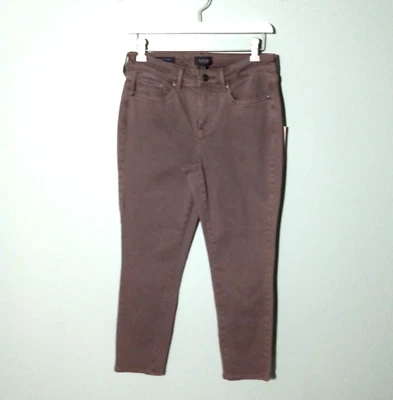 NYDJ Alina Jegging Jeans size 4P 4 Petite, NEW! Ankle Crop Lift Tuck Deep Taupe - Image 1 of 4