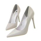 Womens Pointy Toe Slip On High Stilettos Heel Classic Pumps Party Shoes new