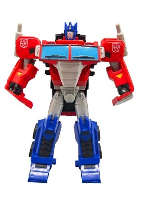 Transformers Cyberverse Optimus Prime Action Figure Toy Truck Hasbro Tommy 2018 - Image 1 of 4