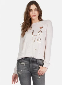 Lauren Moshi Bardot Brushed Love Pullover - Picture 1 of 7