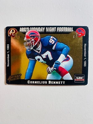 1993 ACTION PACKED #37 CORNELIUS BENNETT NM-MT NFL FOOTBALL CARD - Image 1 of 2