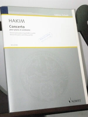 Sheet Music - Piano Sextet - Hakim N - Concerto (Version for Piano & Strings) - Image 1 of 2
