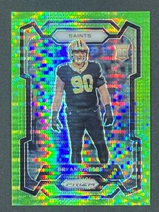 BRYAN BRESEE RC 2023 Panini Prizm #372 Pulsar Verde Prizm New Orleans Saints - Foto 1 di 2