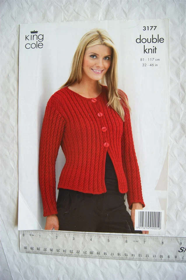 Vintage: King Cole 3177 boxy cardigan & shrug, DK. 32-46 inch, 81-117 cm - Image 1 of 1