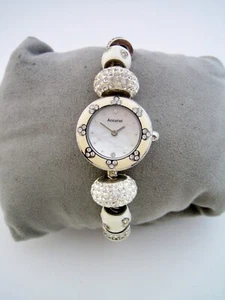 ACCURIST WATCH CHARMED WOMENS LB1444WC STAINLESS STEEL CRYSTALS GENUINE - Picture 1 of 6