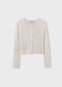 MAGLIA CARDIGAN RAGAZZA MAYORAL 06338 6338 COTONE 82 BEIGE ORIGINALE PE 2024 - Picture 1 of 3