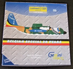 GEMINI MACS  LOCKHEED C-130H  HERCULES   BELGIAN SPECIAL 20 YRS  1:400  GMBAF010 - Picture 1 of 10