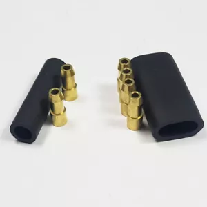 Brass Bullet Connectors 4.7mm Single & Double Insulated Electrical Crimp Solder  - Picture 1 of 7