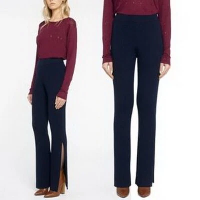 Pantalones IRO Andreas $350 100% Lana Tejido Acanalado Pierna Dividida Cintura Elástica Talla XS NUEVOS Foto 1 de 4