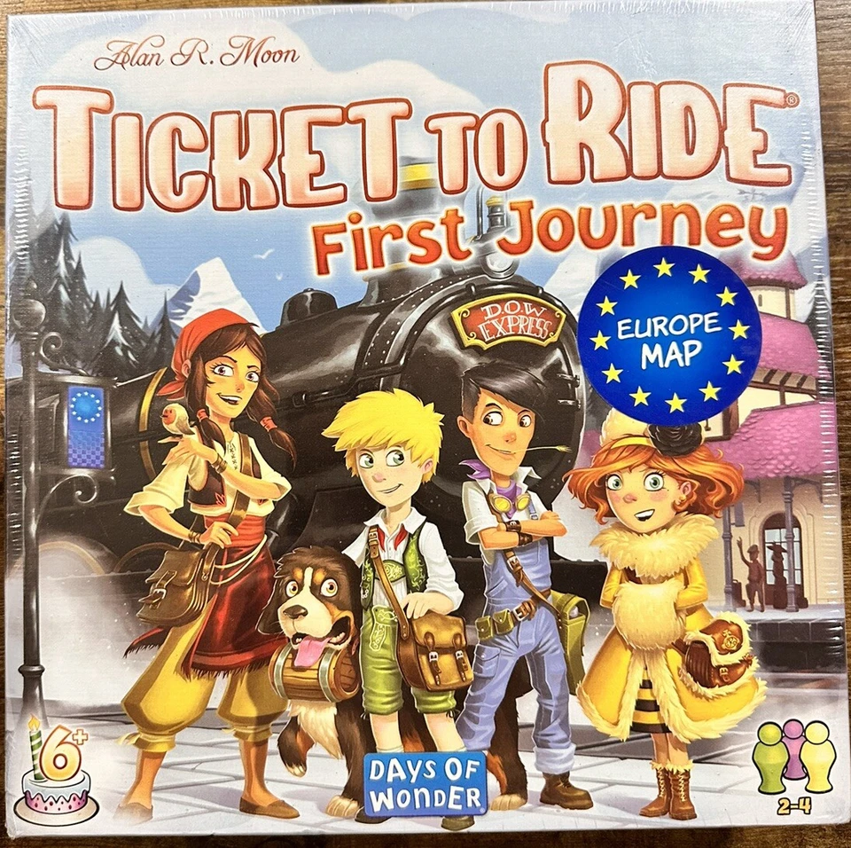 Ticket to Ride: First Journey - Europe | Train Adventure Board Game - Image 1 of 3