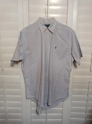 Camisa de vestir POLO Ralph Lauren popelina para hombre calce clásico fácil cuidado camisa a cuadros Foto 1 de 4