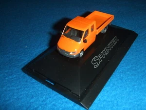 Mercedes Benz W 904 Sprinter Pritsche Doppelkabine Orange 1:87 Neu OVP Herpa - Picture 1 of 4