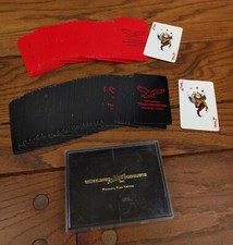 2 Wheeling Thunderbirds Hockey Club Playing Cards Rubber Product Nailers ECHL WV