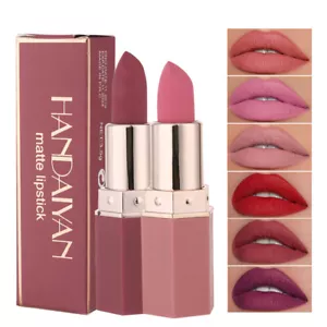 HANDAIYAN LONG LASTING VELVET MATTE LIP COLOR WATERPROOF LIPSTICK PIGMENT MAKEUP - Picture 1 of 18