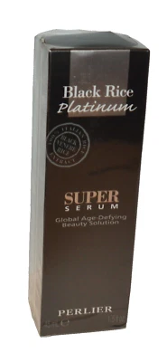 PERLIER Black Rice Platinum Face Super Serum 1.5 oz Made In Italy Discontinued - Image 1 of 4