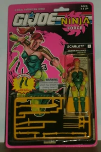 1/18 Scale G.I.Joe Scarlett Action Figure w/ Weapons (3.75") ARAH Ninja Force - Picture 1 of 5
