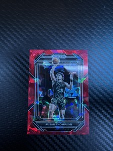 2023 Panini Prizm Draft Picks Ausar Thompson Red Cracked Ice Prizm RC - Pistons