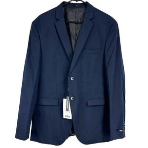 Jack & Jones NWT JPRFranco Blazer Navy Blue Size 44R US 2 Button Super Slim - Picture 1 of 10