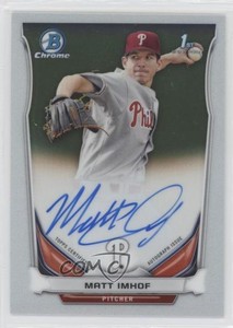 2014 Bowman Draft Chrome Draft Pick Auto Matt Imhof #BCA-MI Auto