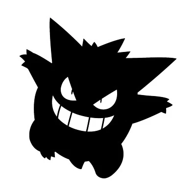 Arte calcomanía de vinilo Pokémon Gengar Shadow Ghost/Veneno para autos ventanas computadoras portátiles Foto 1 de 2