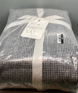 NEW Pottery Barn Midnight Blue Belgian Flax Linen Waffle King/Cal Duvet Cover - Picture 1 of 9