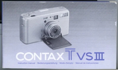 Contax TVS III Compact Camera Instruction Book,  More Manuals & Guides Listed - Image 1 of 3