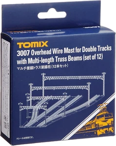 Tomix Japan 3077 N scale 3007 Overhead Wire Mast for Double Tracks 12pcs - Picture 1 of 2
