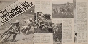 1976 Mid-Ohio 125 US Grand Prix 6p Motorcycle Race Article La Porte Bob Hannah - Picture 1 of 1