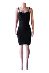 Vivienne Tam gerafftes Stretch Bodycon Kleid schwarz Größe wählbar XS-L 71437 - Bild 1 von 36