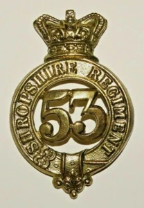 BRITISH MILITARY CAP BADGES, The 53rd Shropshire Regiment of Foot 1874-1881 - Picture 1 of 2