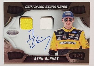 2018 Panini Certified NASCAR Racing Signatures #CSS-RB Ryan Blaney Auto #13/99