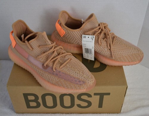 Adidas Yeezy Boost 350 V2 taglia 10 "Clay" (EG7490) nuove con etichette 100% autentiche