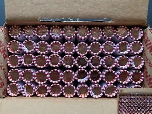2025 D Lincoln Cents. Full Box, 50 Rolls, 2500 BU Penny Coins Ready to Ship - Picture 1 of 2