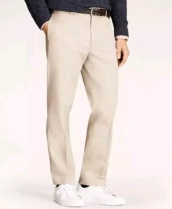 Brooks Brothers Fleece Chino Boy Khaki Pants Sz 14 Preppy Business Casual Office - Picture 1 of 20
