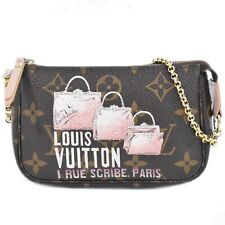 Louis Vuitton Mini Pochette Accessoires M60245 Monogram Canvas Handbag Brown