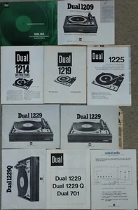 Dual Turntable Owner Manuals, Originals - Picture 1 of 11