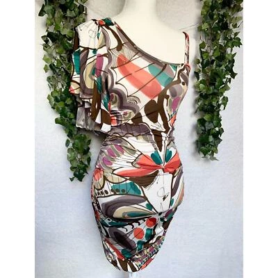 Mini Vestido Vintage Body Central Asimétrico Bodycon Para Mujer Pequeño Foto 1 de 4